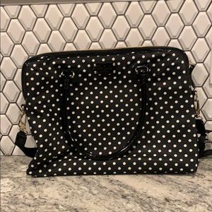 Kate Spade laptop bag with bright red interior